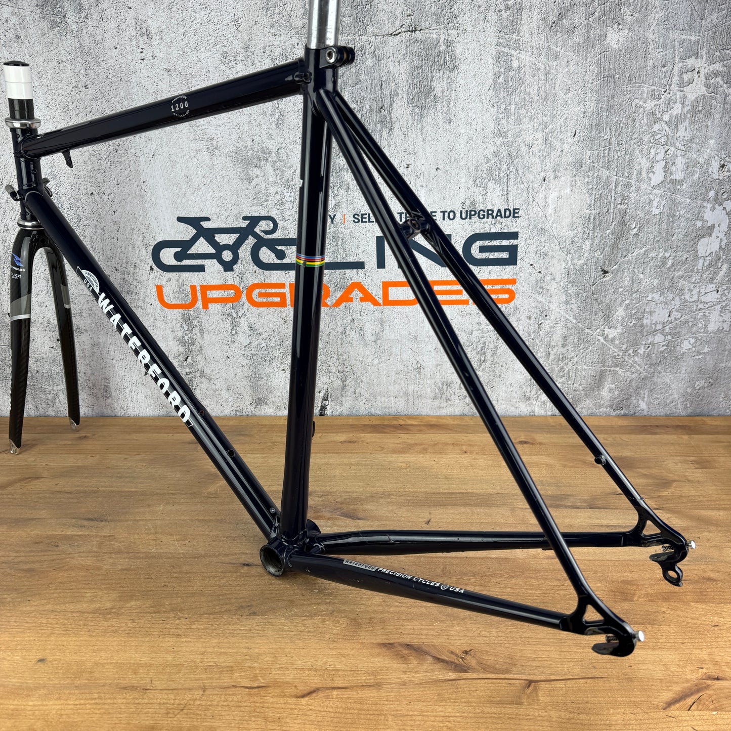Waterford 1200 55x53 Rim Brake Lugged Steel Frameset 700c Ouzo Pro Carbon Fork