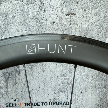 Hunt 50 Aero Wide 50mm Carbon Tubeless Rim Brake Road Bike Wheelset 700c 1500g
