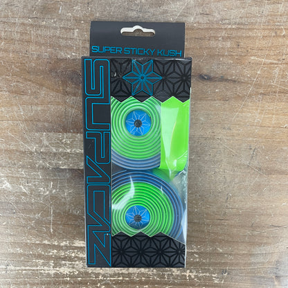 New! Supacaz Neon Green/Blue Super Sticky Kush Road Bike Handlebar Tape