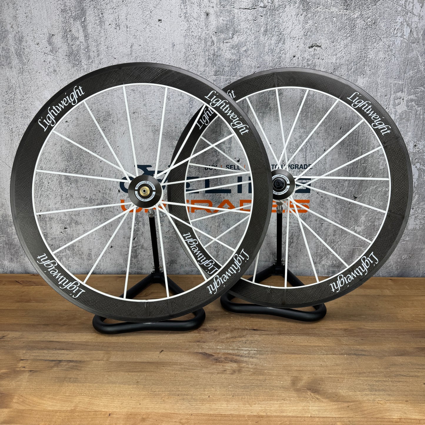 2013 Lightweight Standard III Weiss Ed Carbon Tubular Wheelset 700c Rim Brake 1233g