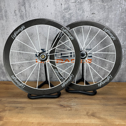 2013 Lightweight Standard III Weiss Ed Carbon Tubular Wheelset 700c Rim Brake 1233g