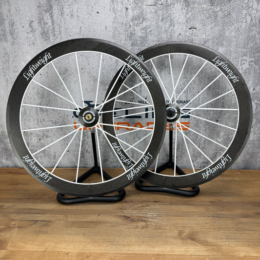 2013 Lightweight Standard III Weiss Ed Carbon Tubular Wheelset 700c Rim Brake 1233g