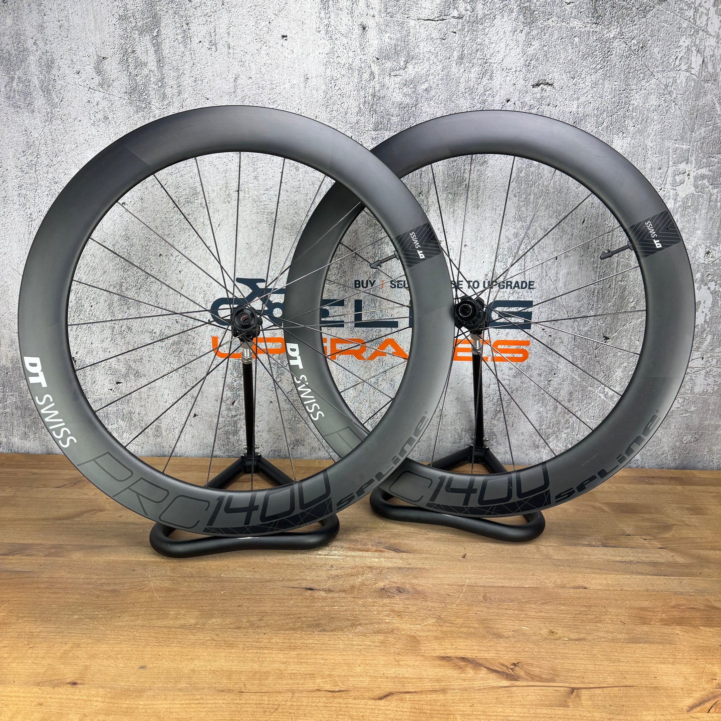 DT Swiss PRC 1400 Spline 65 Carbon Tubeless Disc Wheelset 700c 1727g
