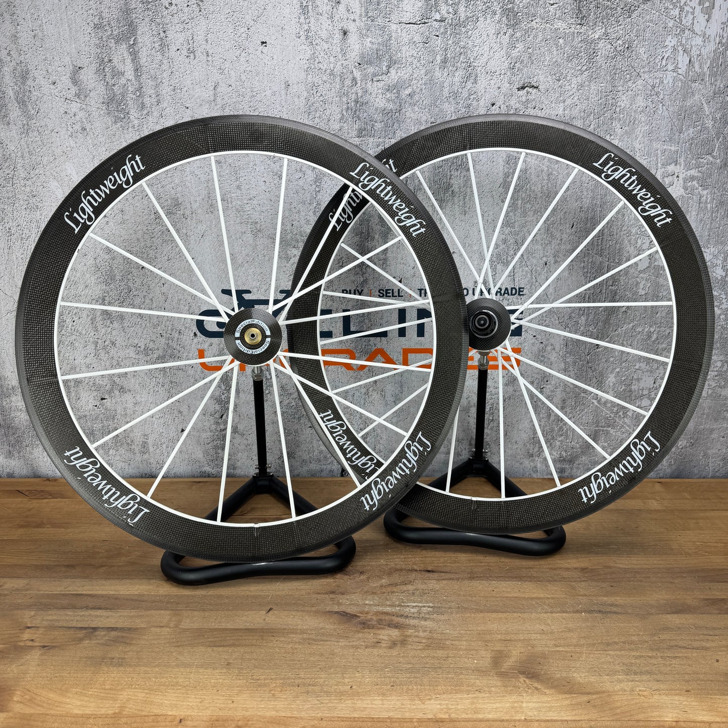 2013 Lightweight Standard III Weiss Ed Carbon Tubular Wheelset 700c Rim Brake 1233g