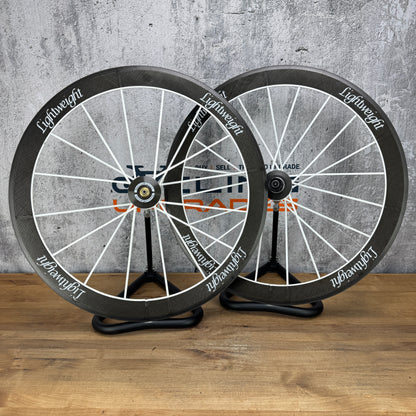 2013 Lightweight Standard III Weiss Ed Carbon Tubular Wheelset 700c Rim Brake 1233g