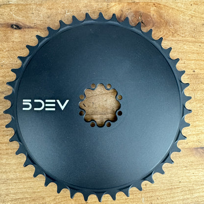New! 5DEV 1x 42t 8-Bolt Direct Mount for SRAM Black Aero Bike Chainring 127g