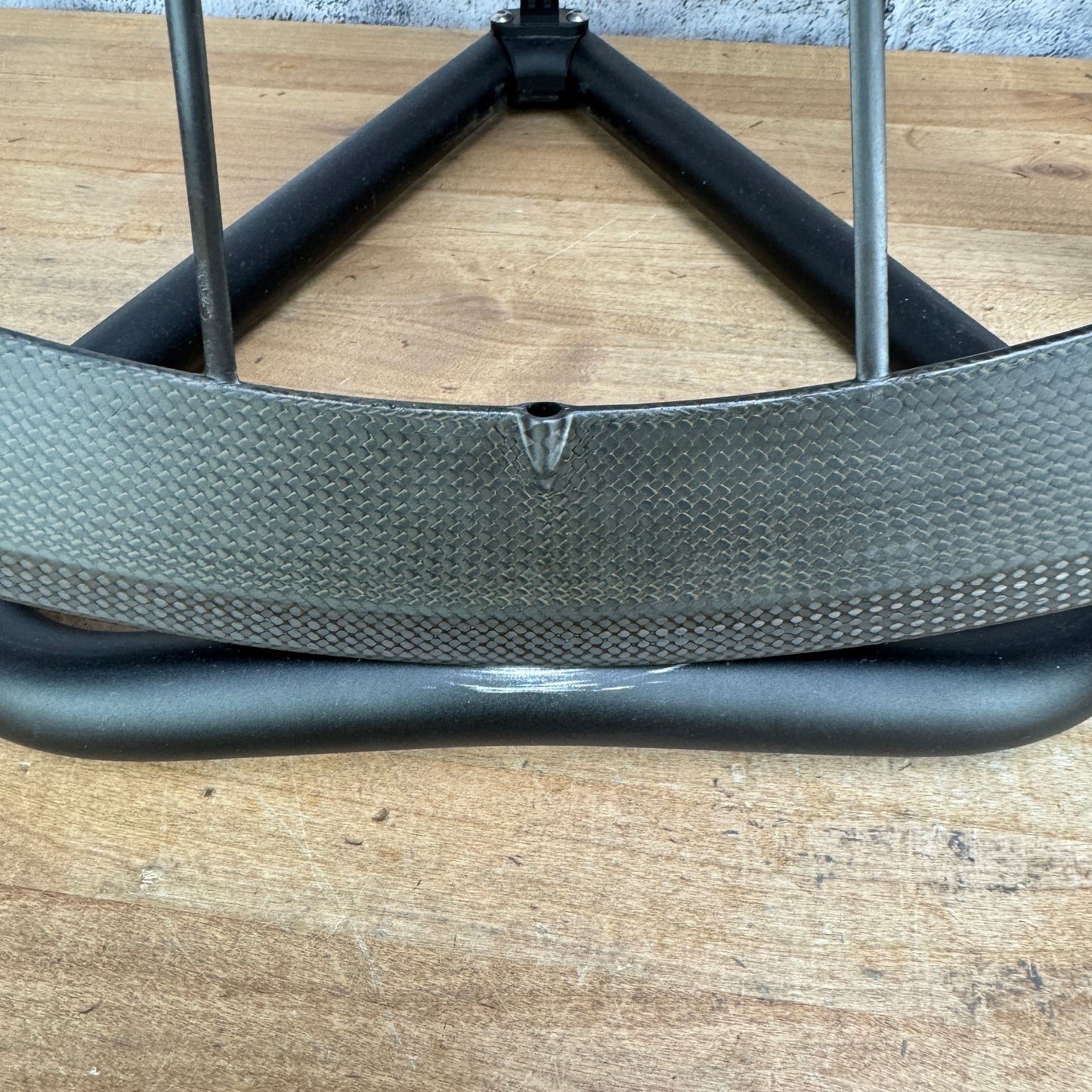 Low Mile! Lightweight Meilenstein Obermayer Schwarz Carbon Tubular Wheelset 949g