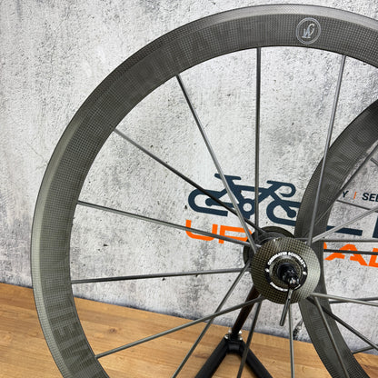 Low Mile! Lightweight Meilenstein Obermayer Schwarz Carbon Tubular Wheelset 949g
