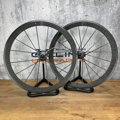 Low Mile! Lightweight Meilenstein Obermayer Schwarz Carbon Tubular Wheelset 949g