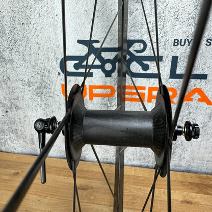 Low Mile! Lightweight Meilenstein Obermayer Schwarz Carbon Tubular Wheelset 949g