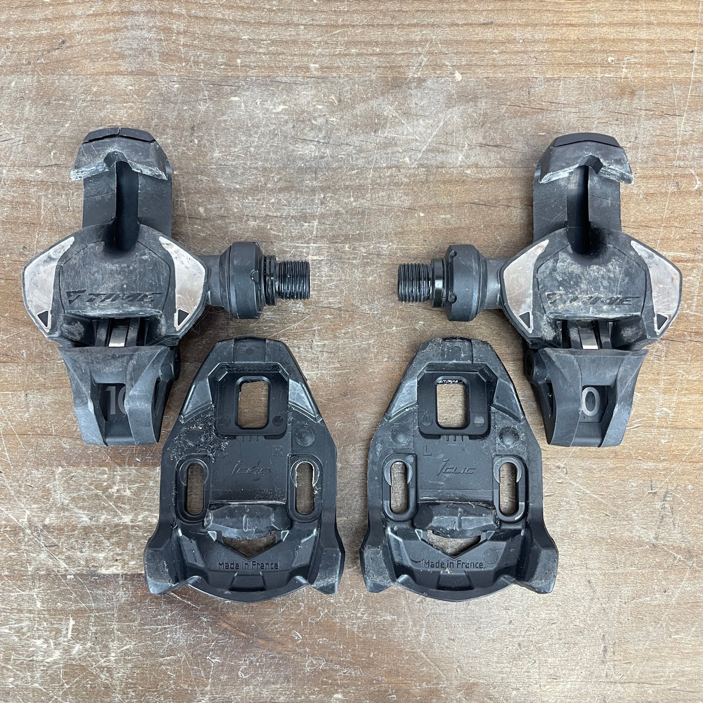 Time XPRO 10 Carbon w/cleats Road Bike Clipless Pedals 300g