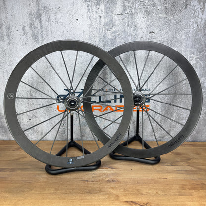 Lightweight Meilenstein EVO Schwarz Carbon Tubeless Disc Wheelset 700c 1394g