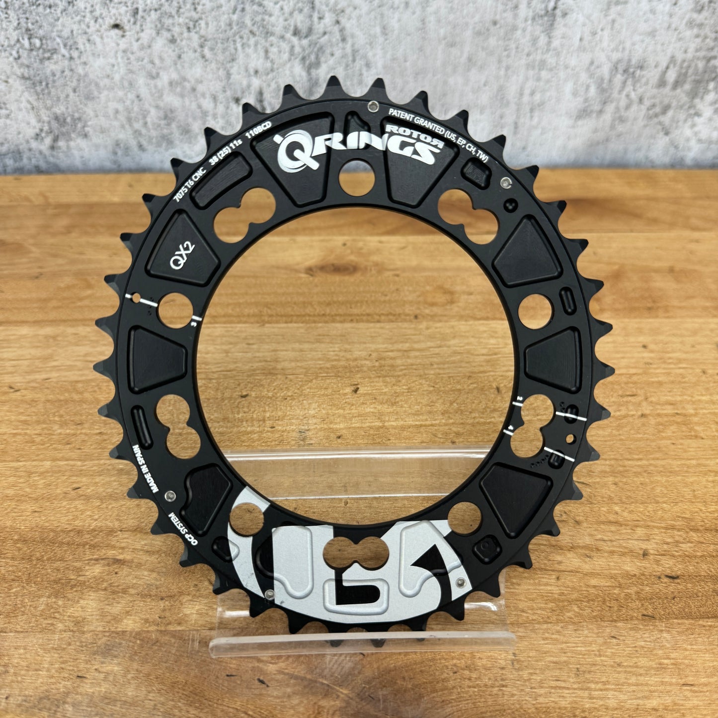New! Rotor QX2 38t 9-11 Speed 5-Bolt 110mm BCD Inner Chainring MSRP $97