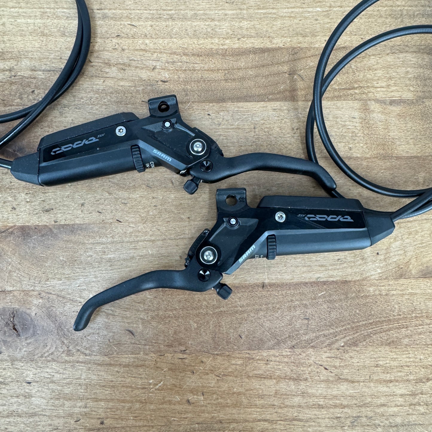 New Takeoff! SRAM Code Stealth Silver 4-Piston MTB Brakeset w/ Calipers MSRP $540