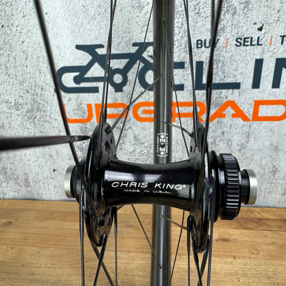 Low Mile! Enve SES 3.4 Carbon Tubeless Disc Wheelset 700c Chris King R45D 1503g