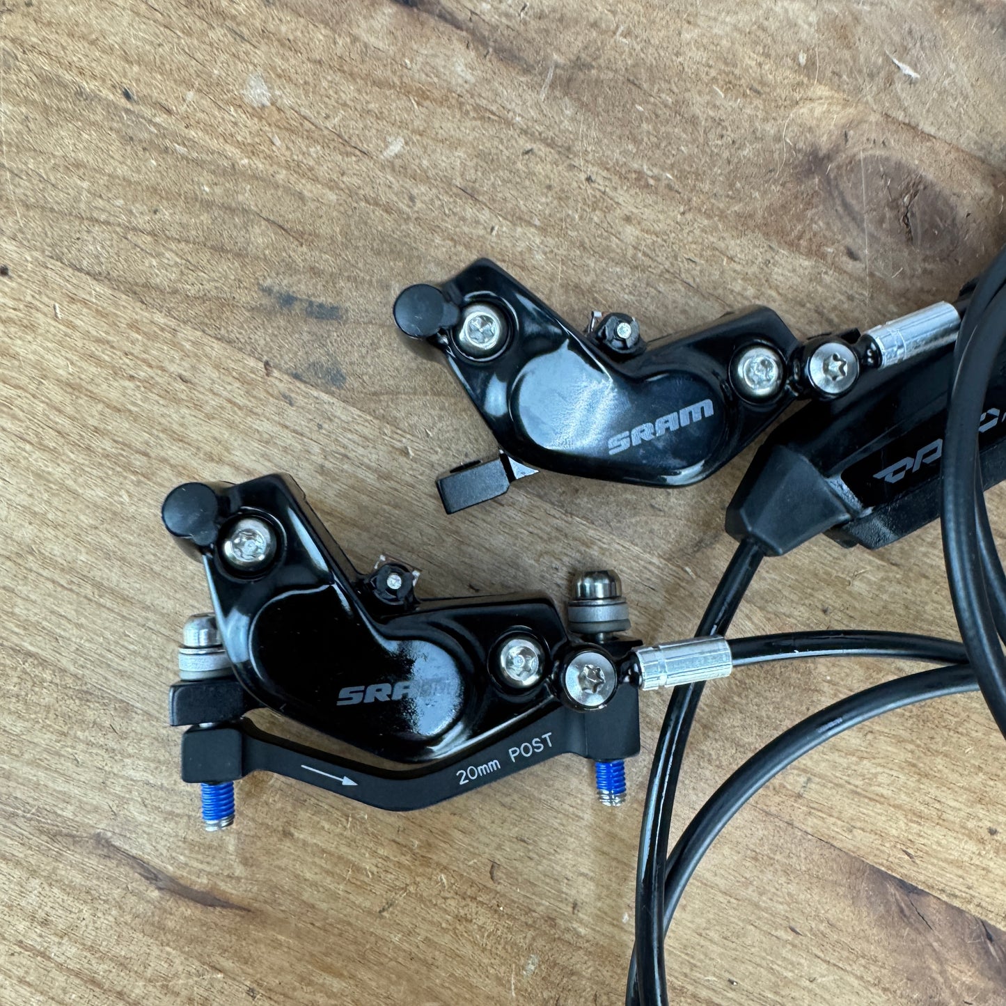 New Takeoff! SRAM Code Stealth Silver 4-Piston MTB Brakeset w/ Calipers MSRP $540
