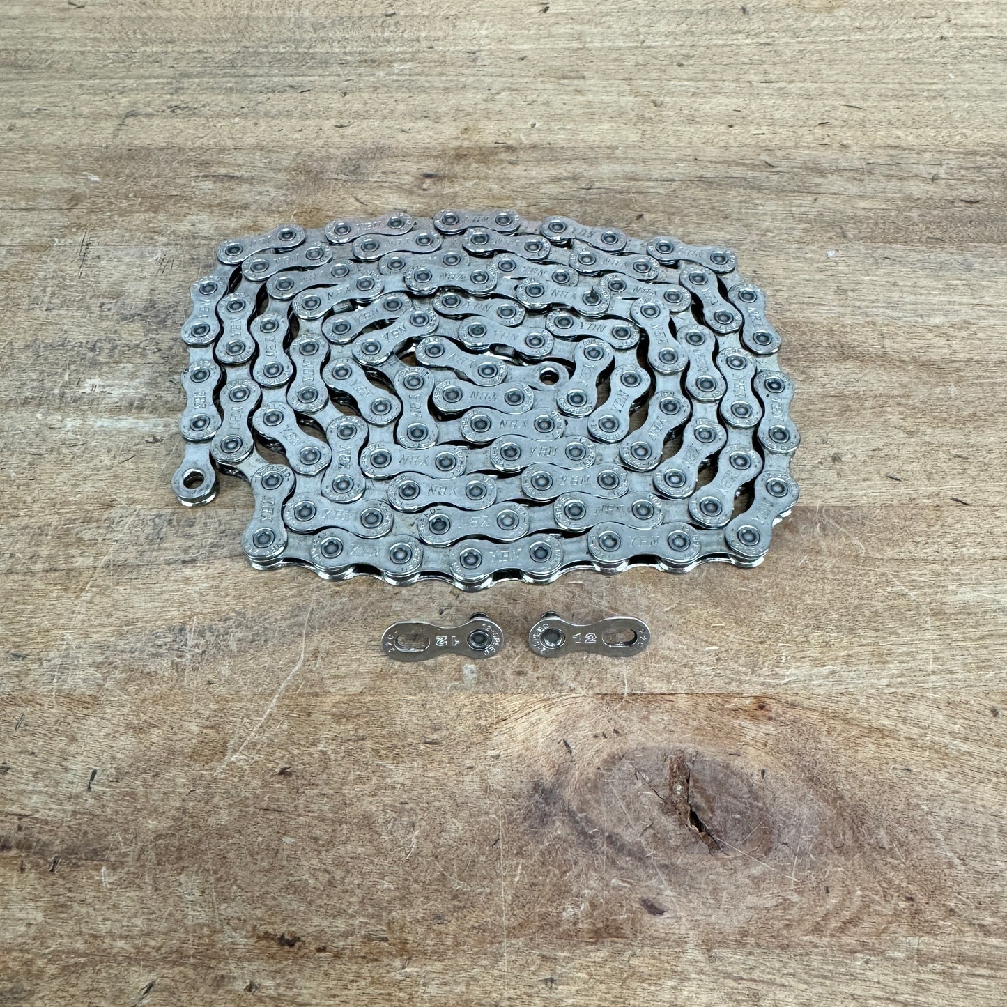 Low Mile YBN Nitride 116 Links 12-Speed Silver Bike Chain