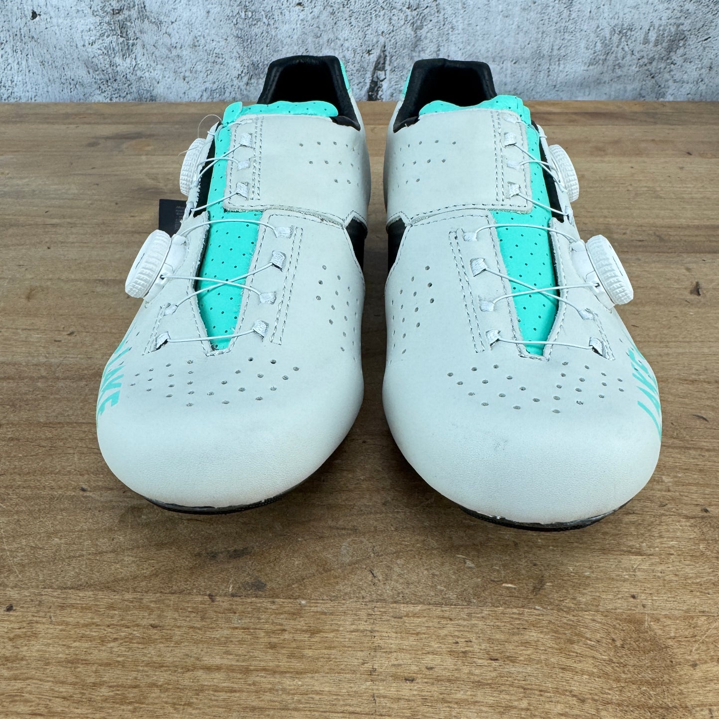 New! Lake CX333 Wide 40.5 EU White/Bianchi Celeste BOA Cycling Shoes MSRP $500