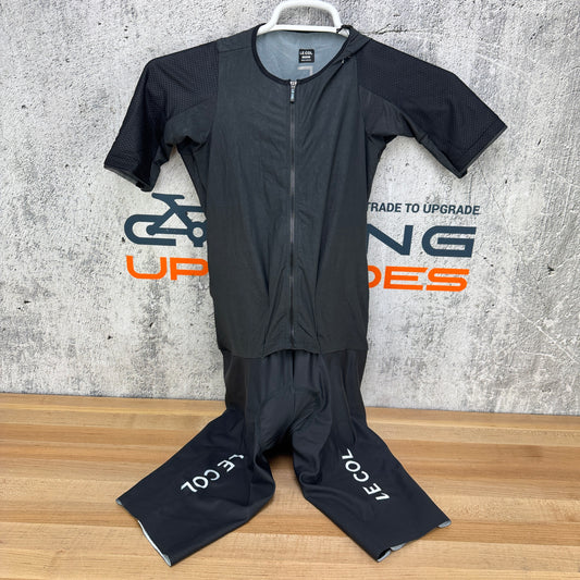New! Le Col Pro Speedsuit Men's Medium Black Cycling Skinsuit MSRP $290