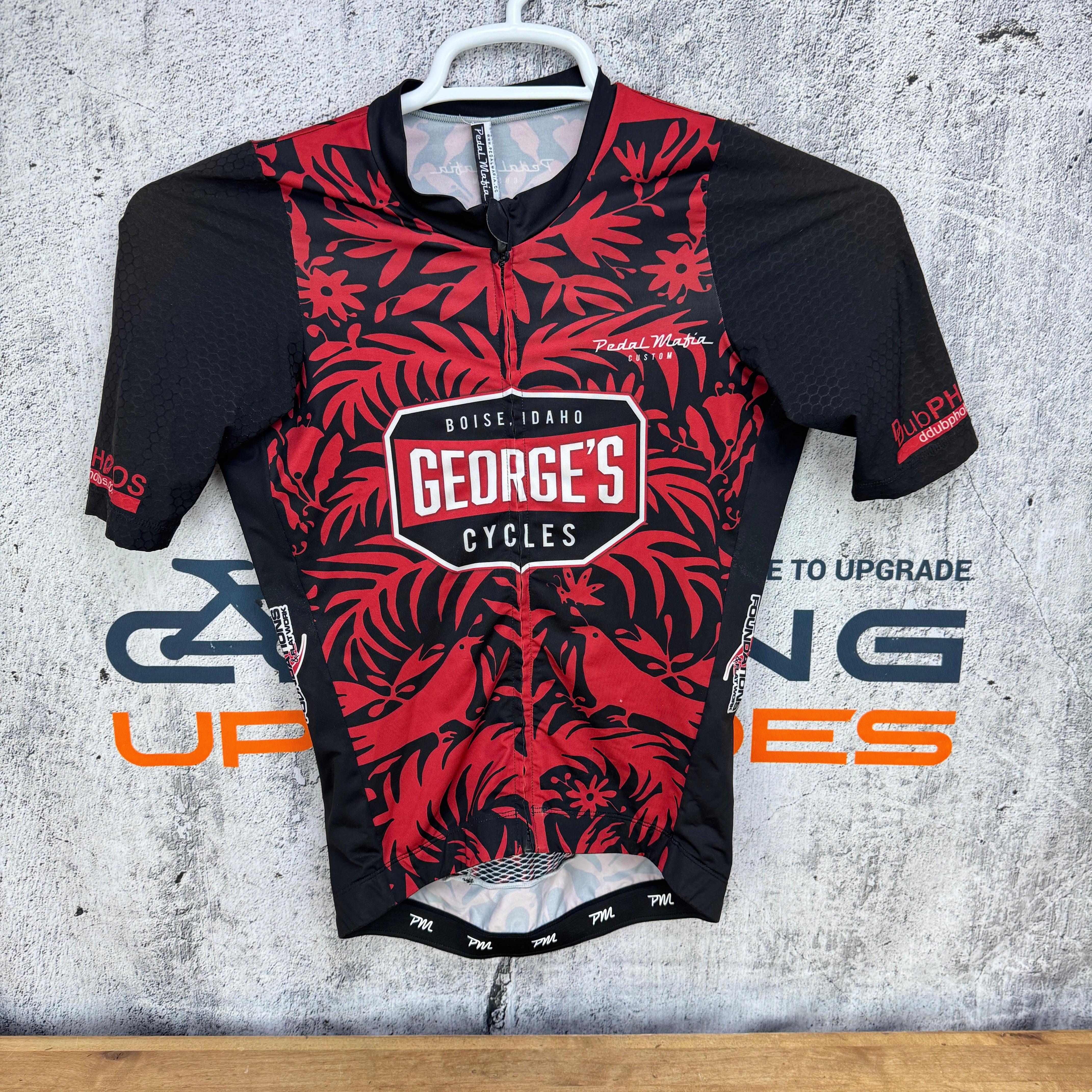 Pedal Mafia George's Cycles Short Sleeve Mens XXS Cycling Jersey