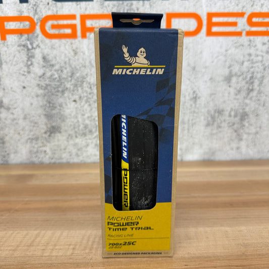 New! Michelin Power Time Trial Racing Line 700c x 25mm Clincher Single Tire