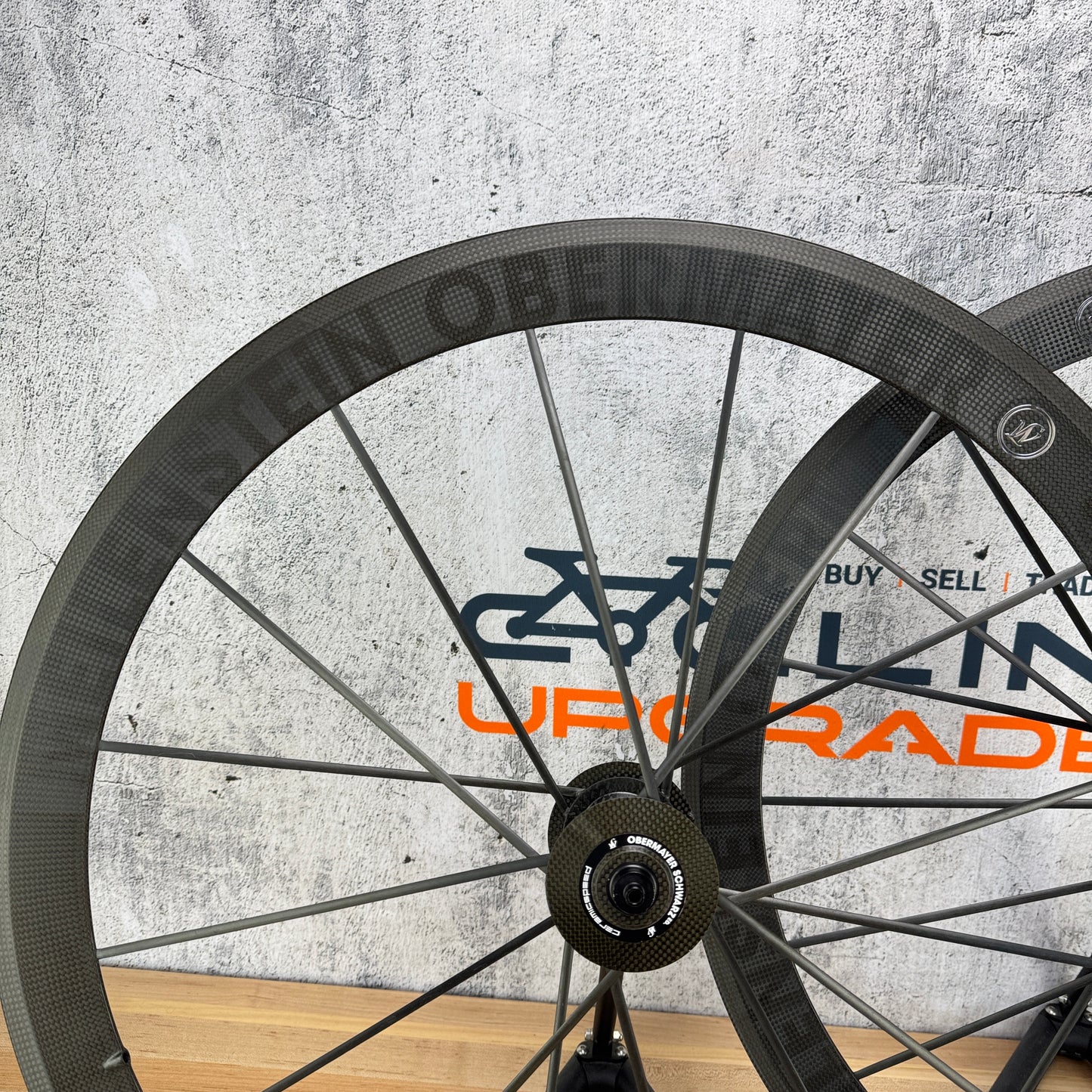 New! Lightweight Meilenstein Obermayer Schwarz Carbon Tubular Wheelset Rim Brake