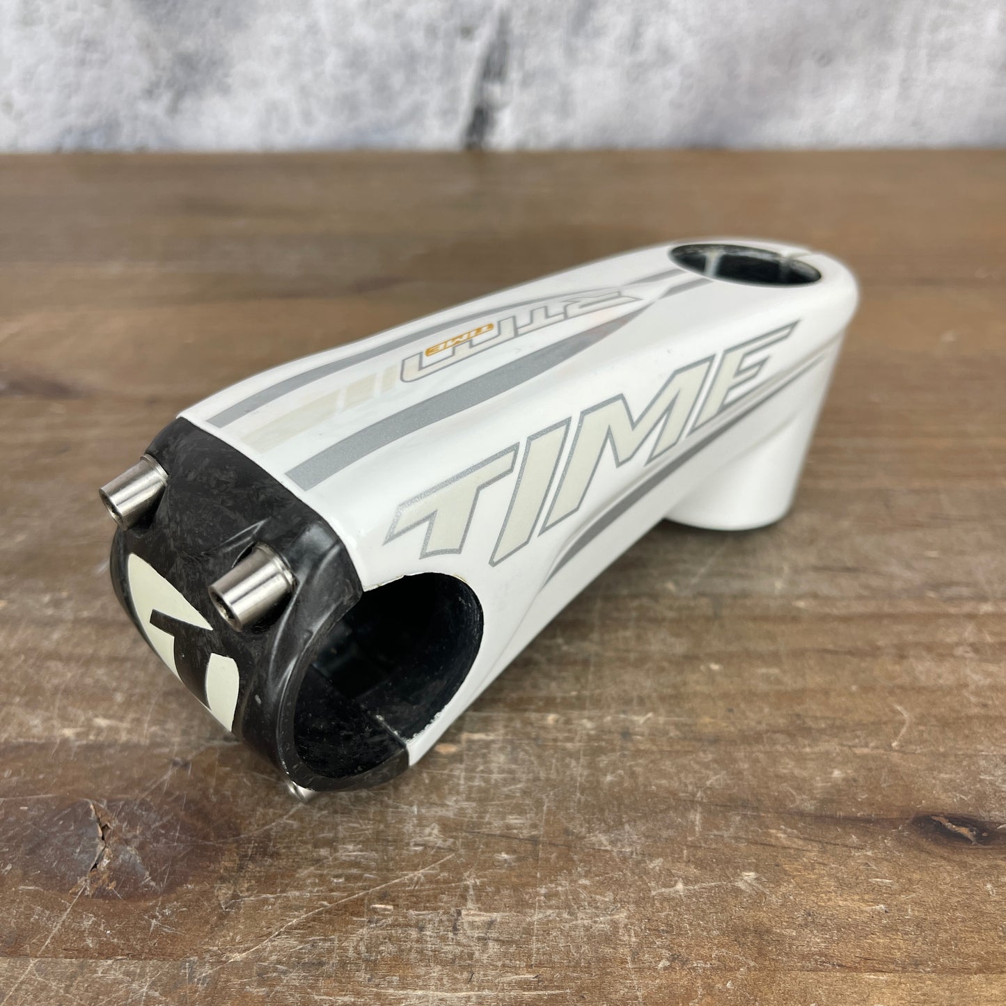 Time RTM 100mm -10 Degree 1 1/8" Carbon White Road Bike Stem 135g