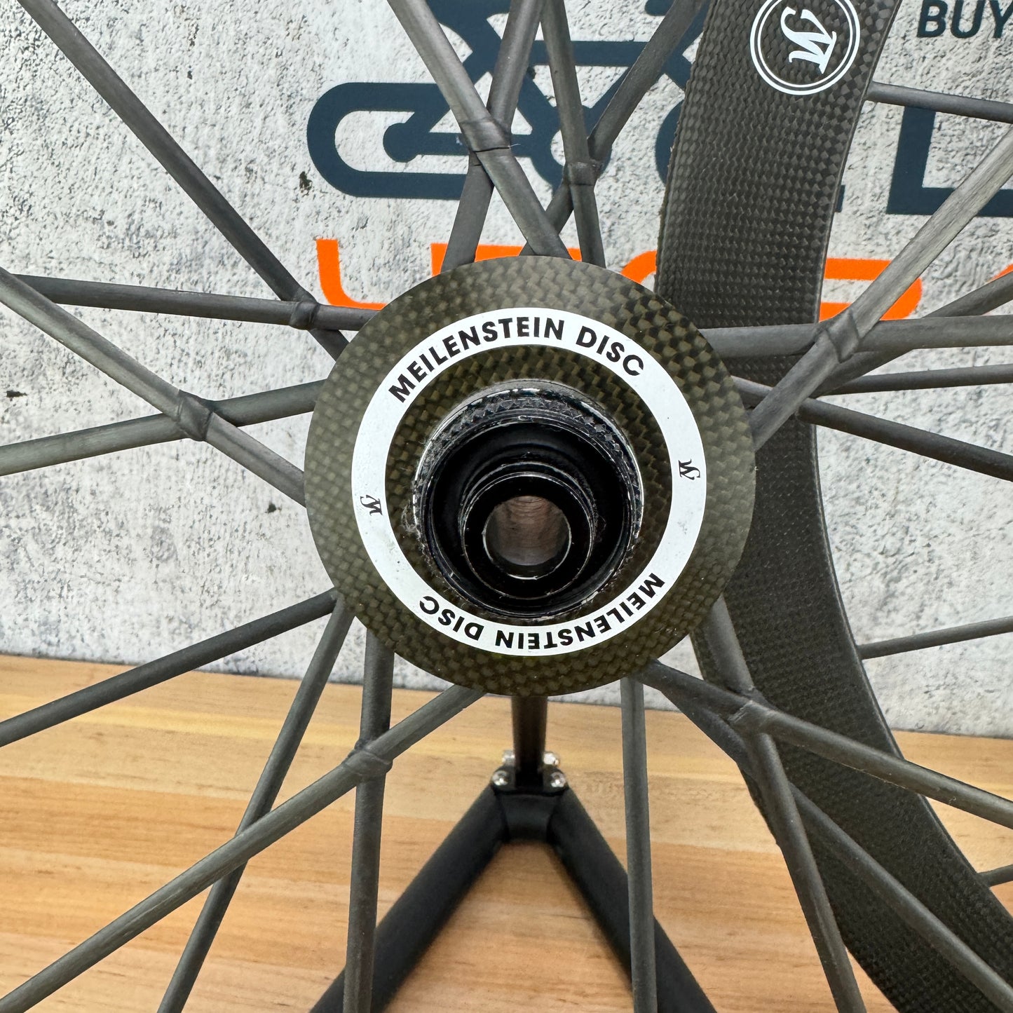 Lightweight Meilenstein T 24D Carbon Tubular Road Bike Disc Wheelset 700c 1250g