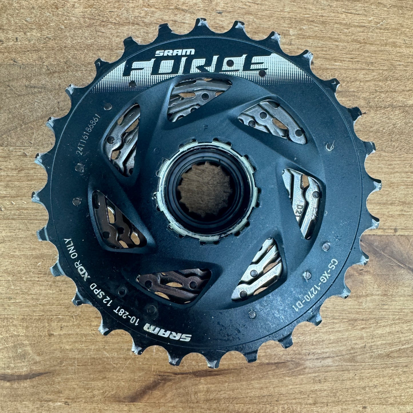 SRAM Force AXS XG-1280 10-28t 12-Speed XDR Road Bike Cassette 235g "Light Wear"
