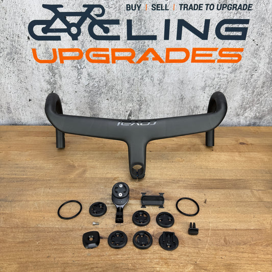 Low Mile! Roval Rapide Cockpit 42cm x 100mm Carbon Integrated Handlebar 337g