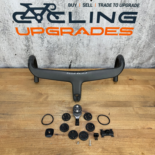 Low Mile! Roval Rapide Cockpit 42cm x 100mm Carbon Integrated Handlebar 336g