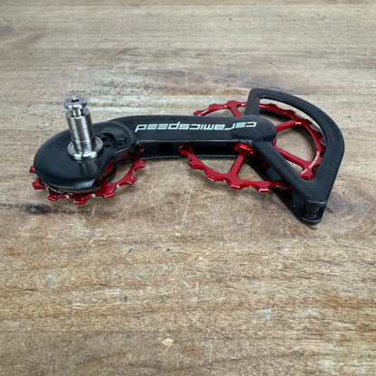 Ceramicspeed OSPW Red fits R9150/R8050 Bike Derailleur Cage 76g