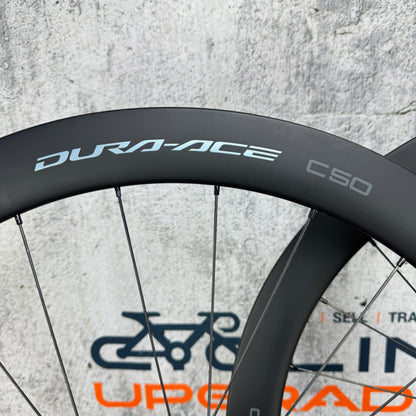 Low Mile! Shimano Dura-Ace C50 Carbon Tubeless Disc Wheelset 700c DT 240 Hubs
