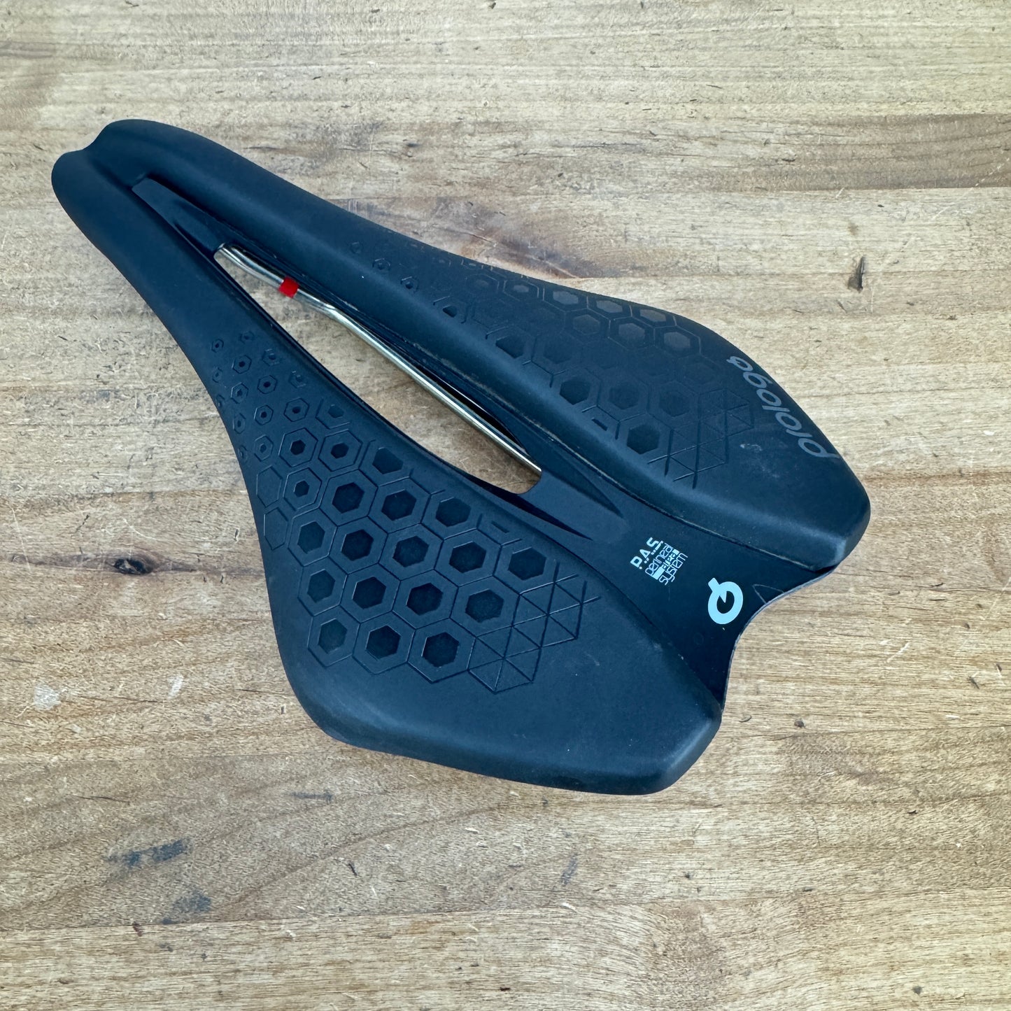 Low Mile! Prologo Dimension Tri 143mm 7x7mm Tirox Alloy Rails Bike Saddle 237g