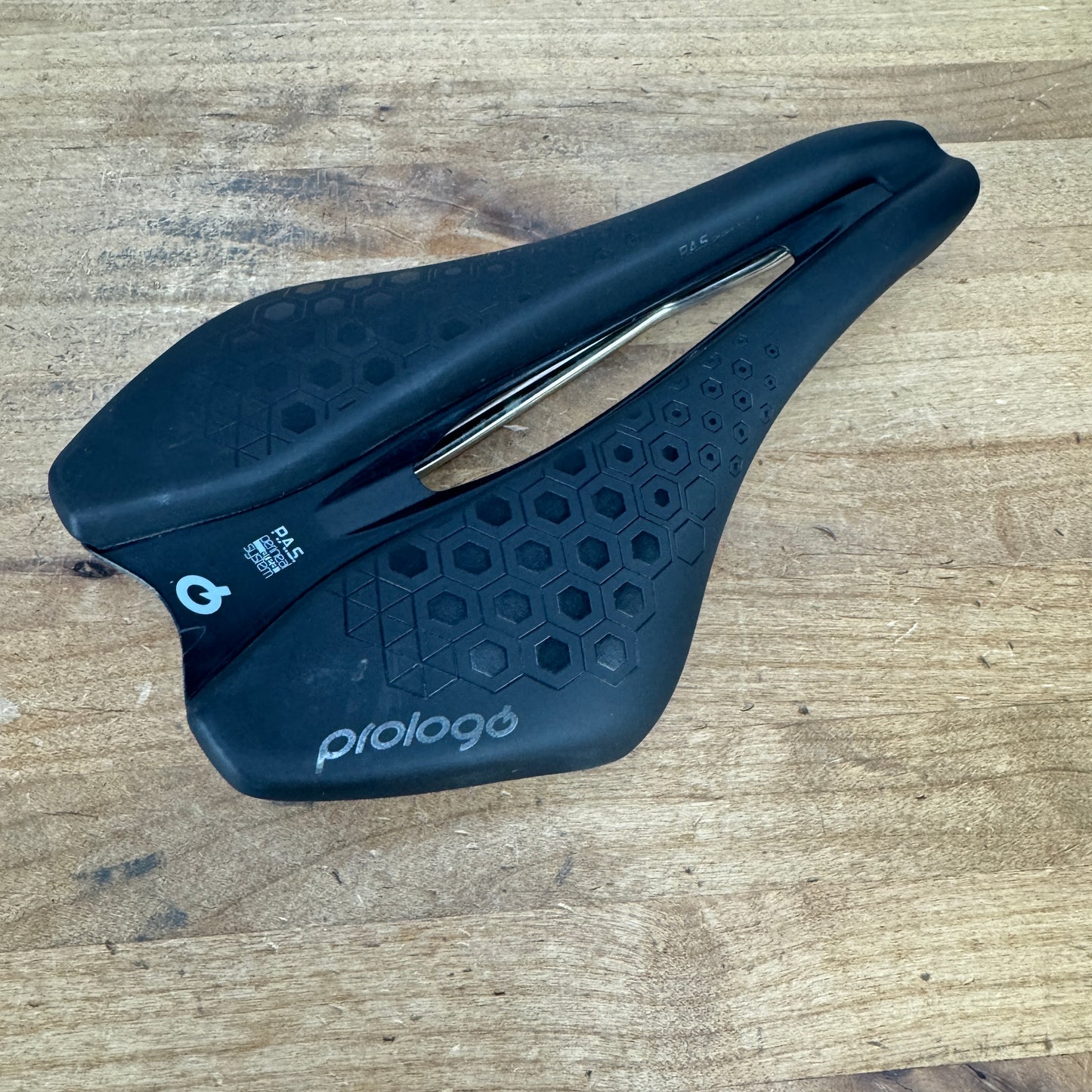 Low Mile! Prologo Dimension Tri 143mm 7x7mm Tirox Alloy Rails Bike Saddle 237g