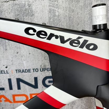 2012 Cervelo P5 Three UCI 56cm Rim Brake Carbon TT/Triathlon Frameset 700c 2633g