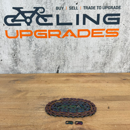 Light Wear SRAM CN-RED-D1 Red D1 Flattop 12-Speed 114 Links Rainbow Bike Chain