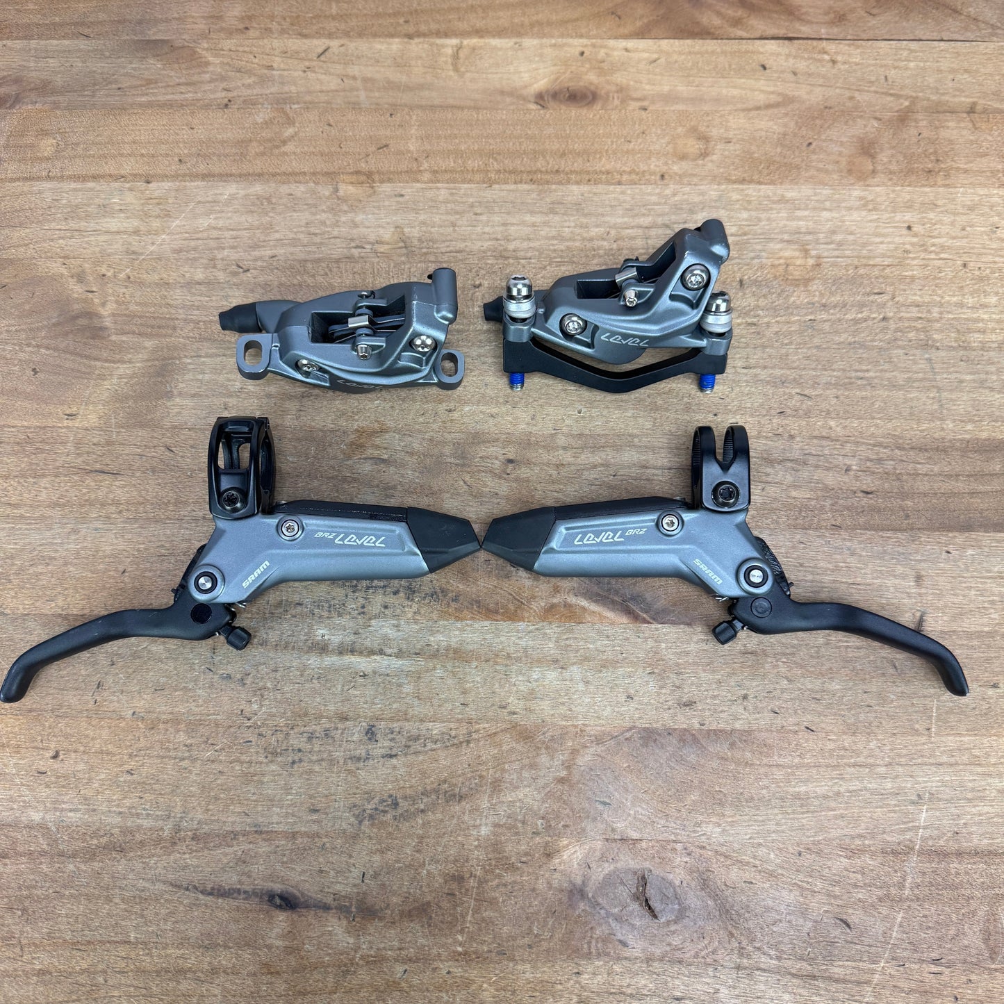 SRAM Level Bronze 4-Piston Hydraulic Disc Brake Levers w/ Calipers 507g