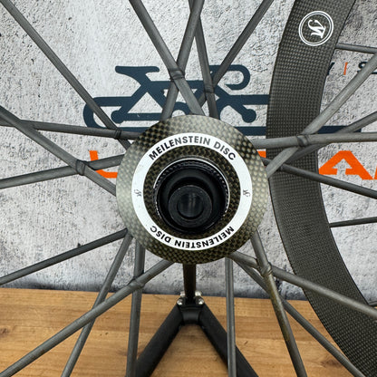 Lightweight Meilenstein T 24D Carbon Tubular Disc Brake Wheelset 700c 1210g