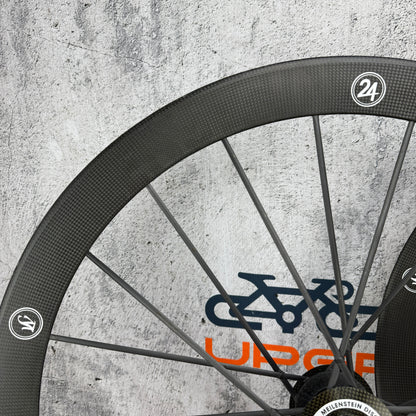 Lightweight Meilenstein T 24D Carbon Tubular Disc Brake Wheelset 700c 1210g