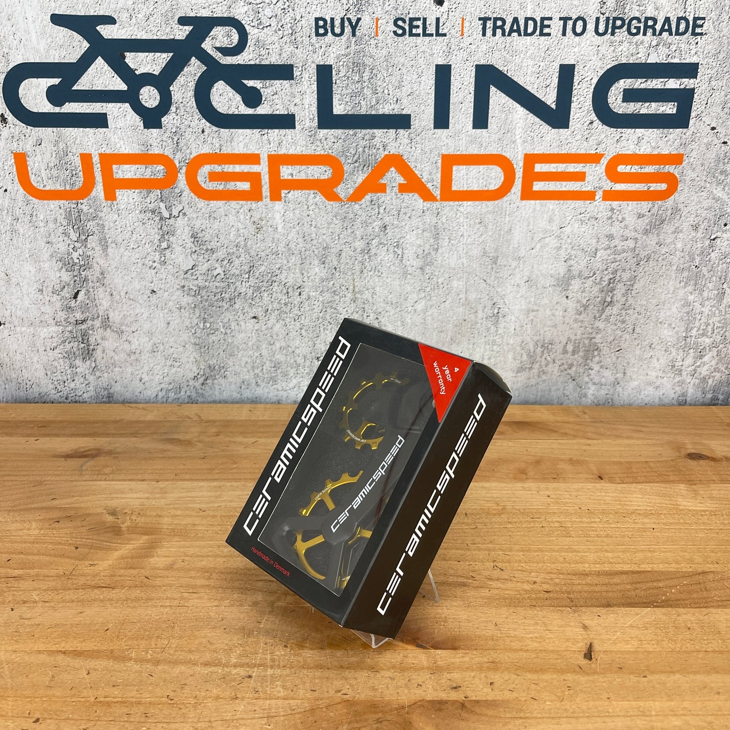 Ceramicspeed OSPWX Oversized Pulley Wheels Gold for Sram Eagle AXS 107003