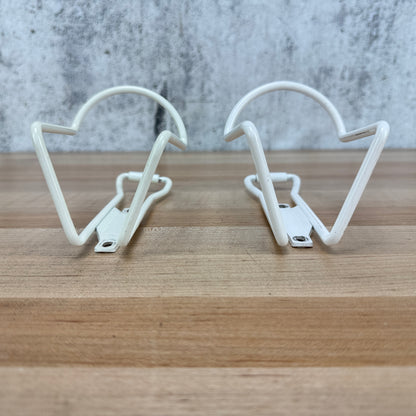 Pair Paramount White Aluminum Bike Water Bottle Cages 120g