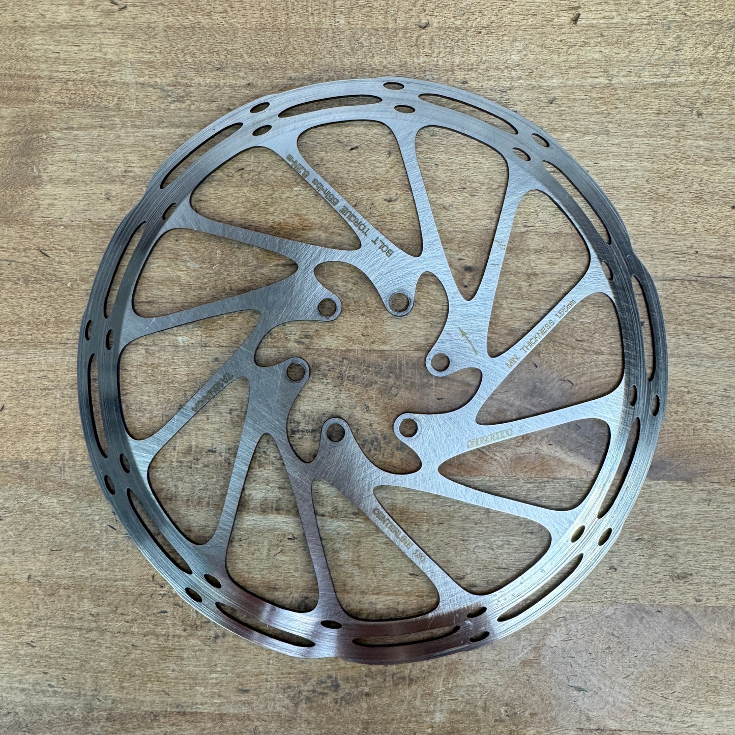 New Takeoff! SRAM Centerline 180/160mm 6-bolt Disc Rotors 265g MSRP $50