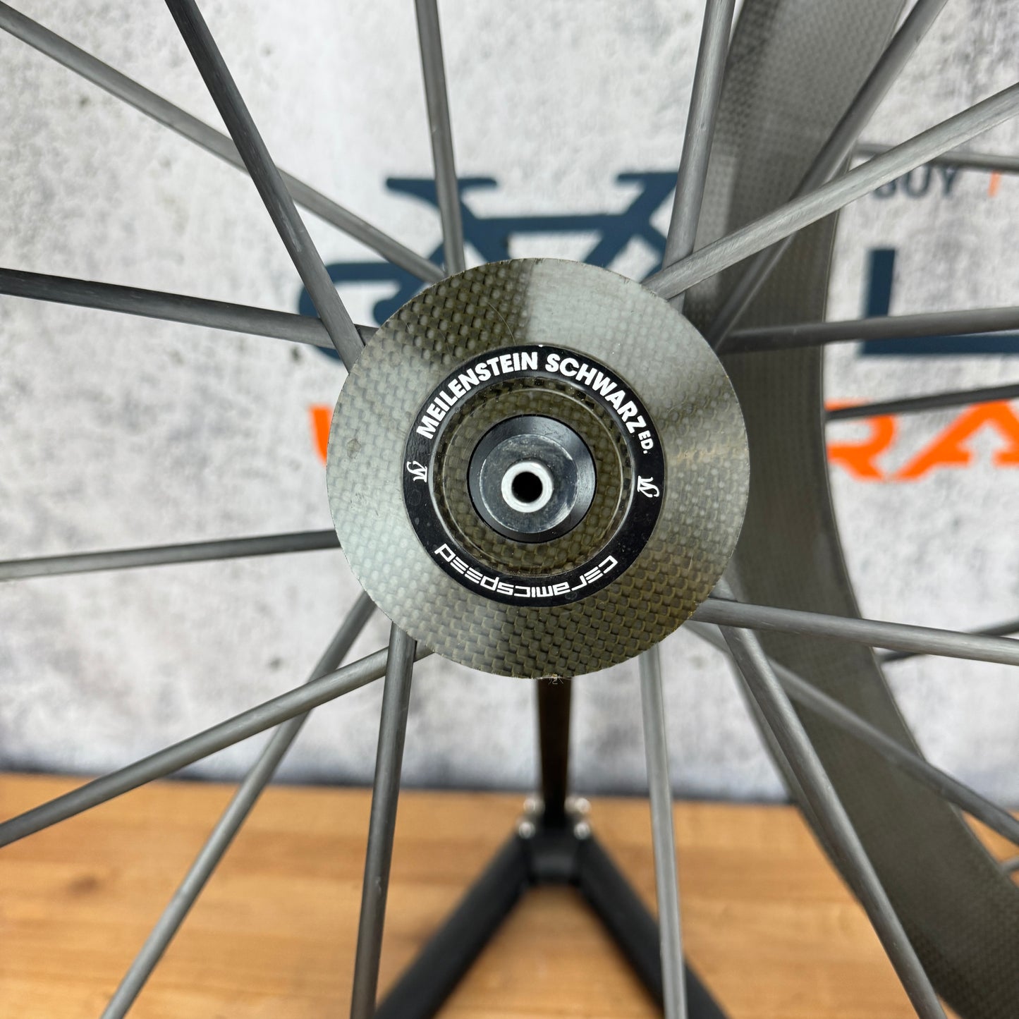 Lightweight Meilenstein Schwarz Carbon Tubular Wheelset Rim Brake Ceramicspeed 1143g