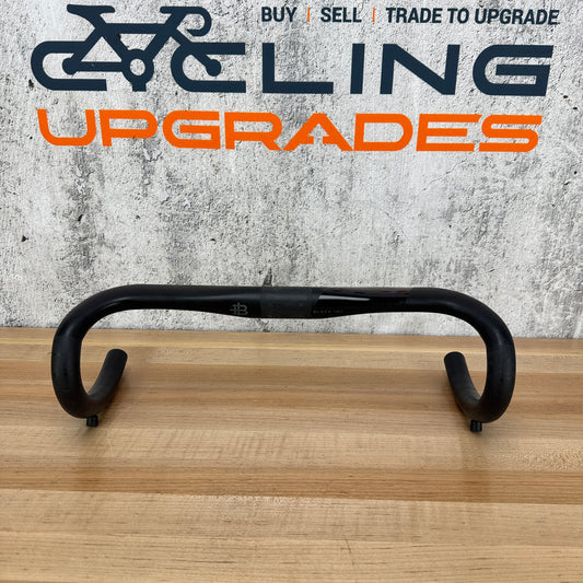 Black Inc Road Carbon 38cm 31.8mm Drop Bar Handlebar Internal Cable Compatible