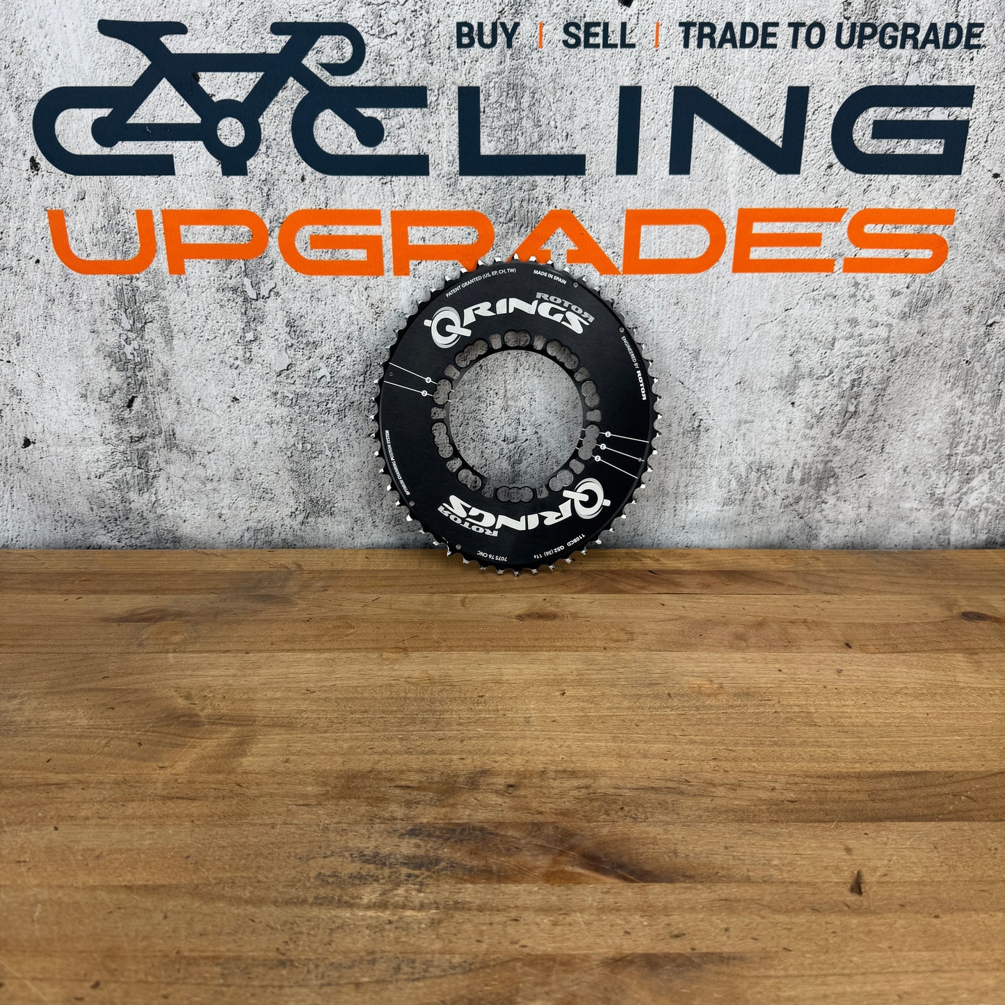 Rotor Q-Rings Oval 52t 110BCD 11-Speed Bike Outer Chainring 140g