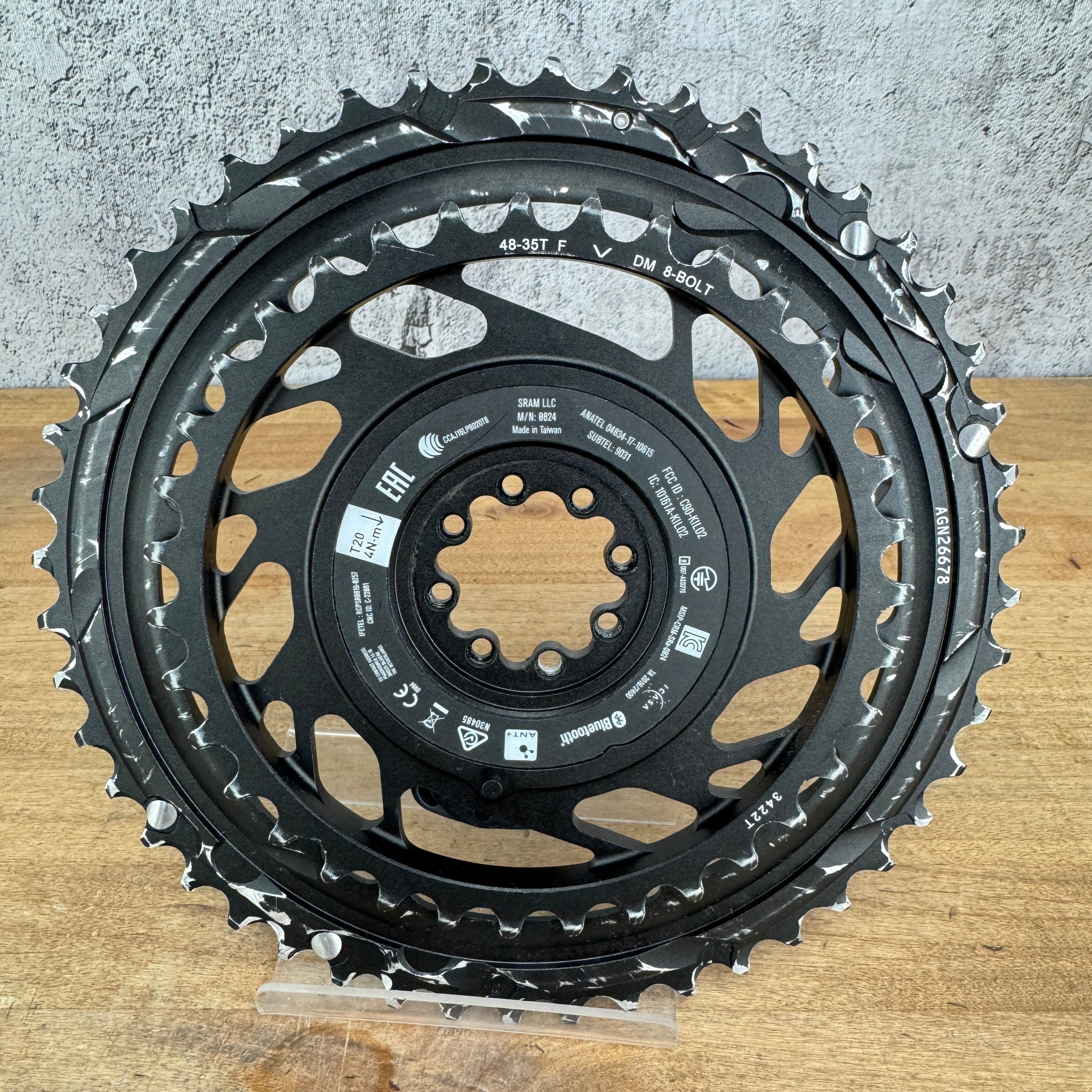 SRAM Force AXS D2 Quarq 48/35t 12-Speed 8-Bolt Power Meter