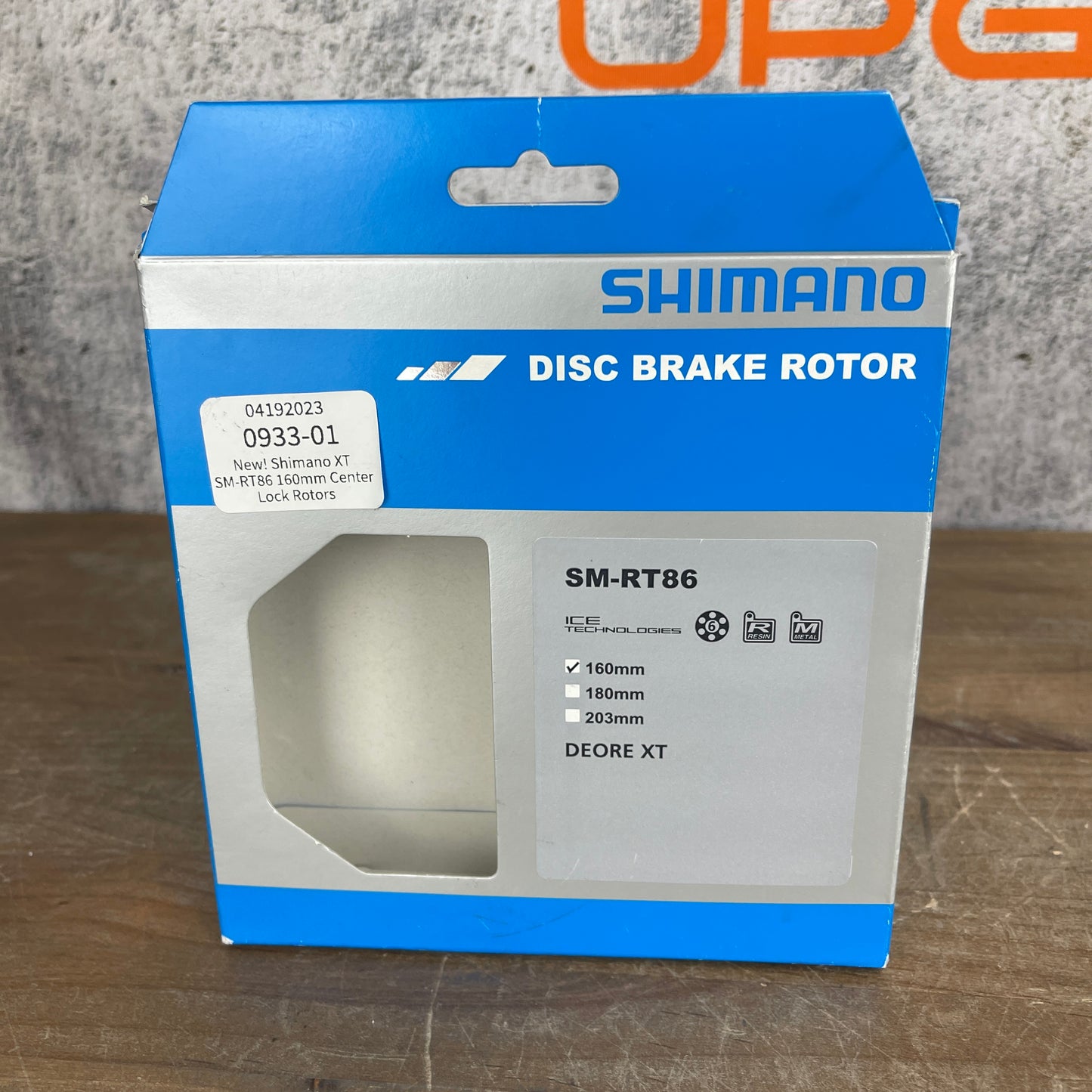 New! Shimano Deore XT SM-RT86 160mm 6-Bolt Disc Brake Rotor 112g