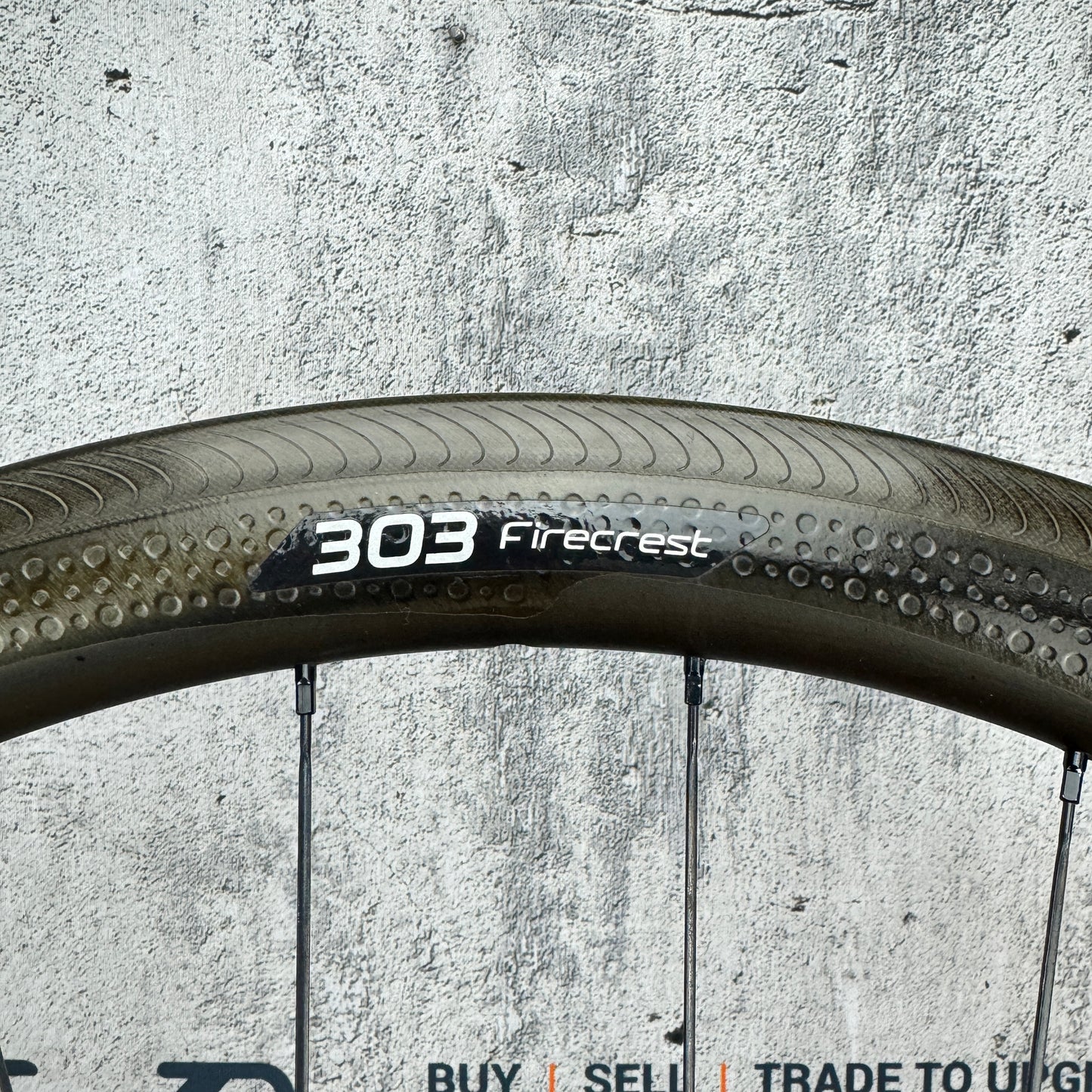 Low Mile! Zipp 303 Firecrest Showstopper Carbon Clincher Rim Brake Rear Wheel