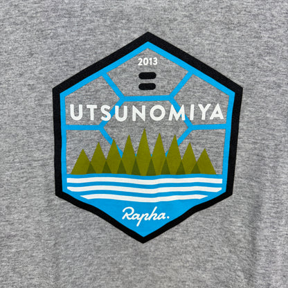 Worn Once! Rapha 2013 Team Sky Utsonomiya Men's Small Grey Short Sleeve T-Shirt